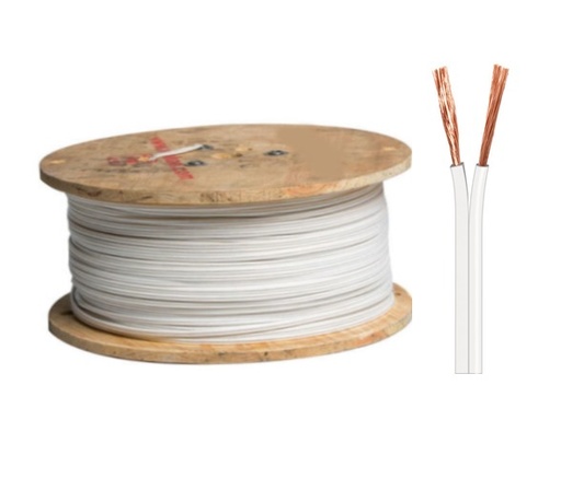 [1201] CABLE PARALELO SPT 2X12 DE COBRE BLANCO (METRO)