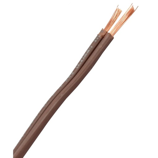 [1203] CABLE PARALELO SPT 2X12 DE COBRE CAFE (METRO)