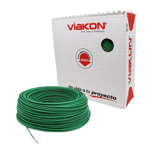 [1224] CABLE THHN #12 DE COBRE VERDE (CAJA)