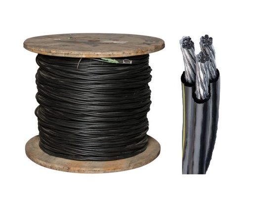 [1670] CABLE TRIPLEX #2 NEUTRO FORRADO (METRO)