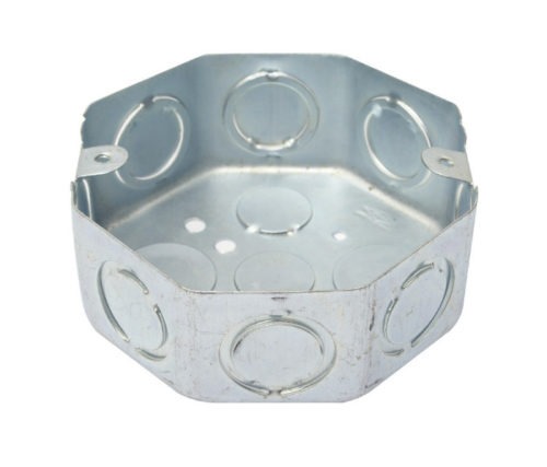 [2141] CAJA OCTAGONAL GALVANIZADA