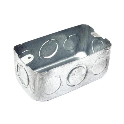 [3202] CAJA RECTANGULAR GALVANIZADA LIVIANA