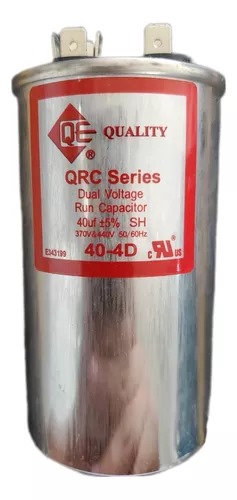 [40UF2] CAPACITOR 40UF DUAL VOLTAJE GRIS METAL QUALITY