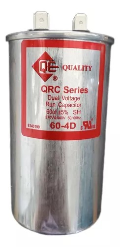 [60UF2] CAPACITOR 60UF DUAL VOLTAJE GRIS METAL QUALITY