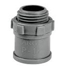 [VR2788] CONECTOR DE 3/4 CON TUERCA PARA TUBO GRIS ARGOS