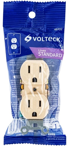 [46102] CONTACTO DOBLE 15A VOLTECK