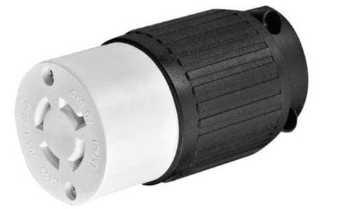 [FU1593] CONTACTO EXTENSION SEGURIDAD MEDIA VUELTA 4P 20A 125/250V FULGORE