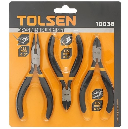 [10038] CORTA CABLE 3PCS 4.5 MINI ALICATE TOLSEN