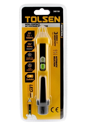 [38110] TESTER DE VOLTAJE 12V/1,000V TOLSEN