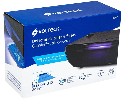 [48400] DETECTOR DE BILLETE FALSO 6W VOLTECK