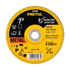 [22349] DISCO CORTE METAL EXTRA FINO PRETUL 7 X 1.5MM