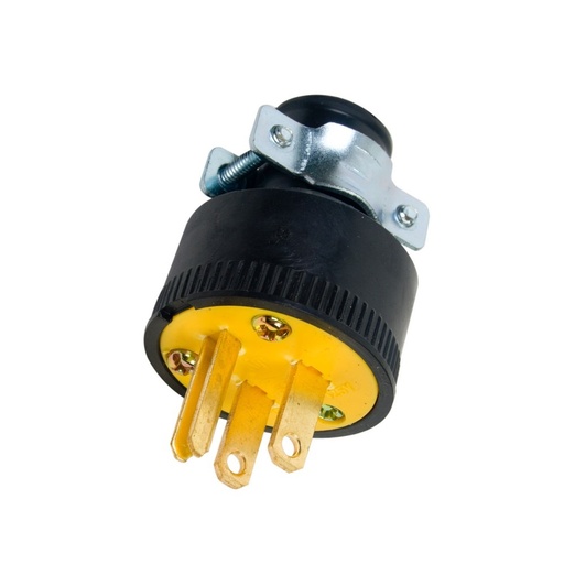 [8830100] ESPIGA DE HULE POLARIZADA 15A 125V C/ABRA ARGOS