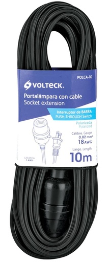 [47144] EXTENSION CON PORTA LAMPARA 10 METRO VOLTECK