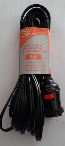 [CEEB032] EXTENSION CON PORTALAMPARA 8M FG LIGHTING
