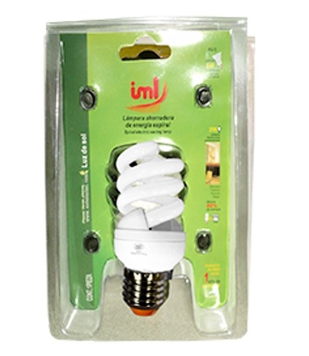 [A6-8] FOCO AHORRADOR ESPIRAL DE 8W IML