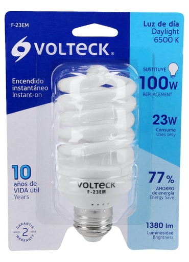 [46838] FOCO ESPIRAL 23W LUZ DIA VOLTECK