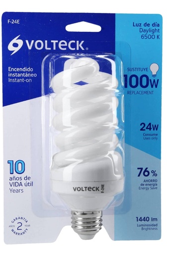 [48215] FOCO ESPIRAL 24W LUZ DIA VOLTECK