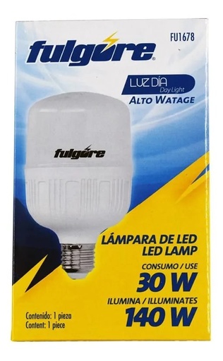 [FU1678] FOCO LED 30W ALTA POT. LUZ DIA E27 FULGORE
