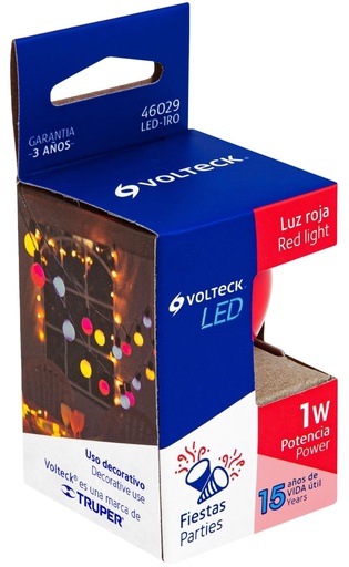 [46029] FOCO LED DE 1W COLOR ROJO VOLTECK