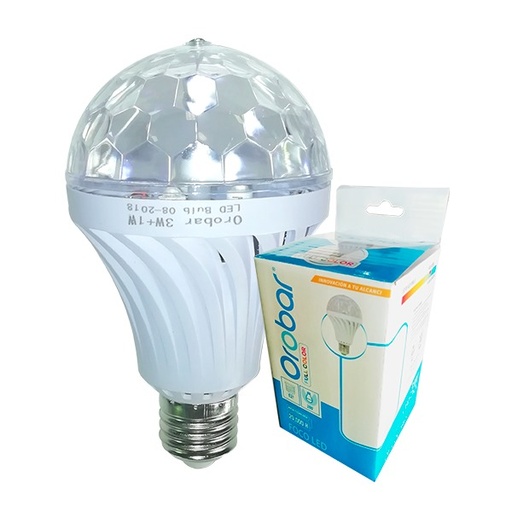 [LED-3CL] FOCO LED DE COLORES GIRATORIO DE 3W OROBAR IML