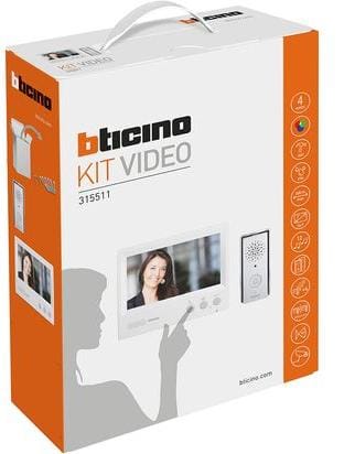 [315511] KIT VIDEOPORTERO COLOR BLANCO 7 MANOS LIBRES BTICINO