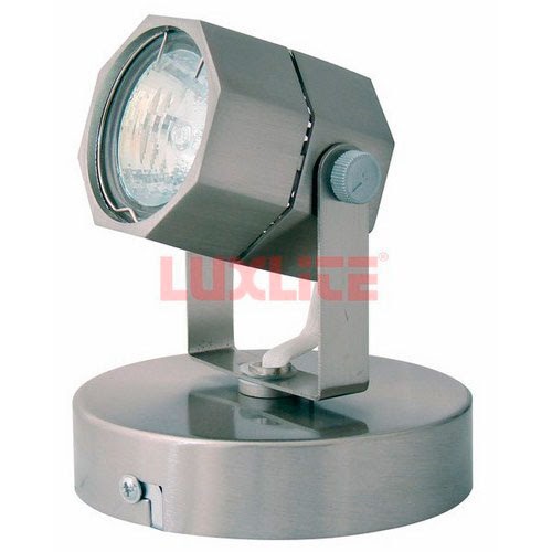[LUM0312] LAMPARA 1 SPOT 50W P/MR16 PLATEADA LUXLITE