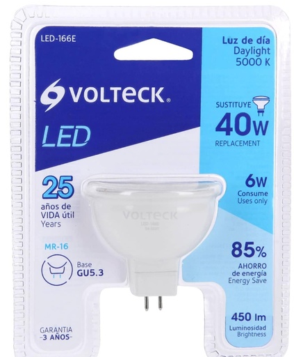 [46180] LAMPARA DE OJO DE BUEY MR16 6W VOLTECK