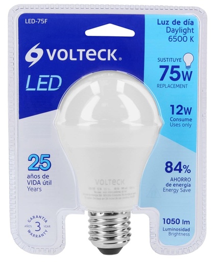 [46860] LAMPARA LED A19 12W E27 VOLTECK