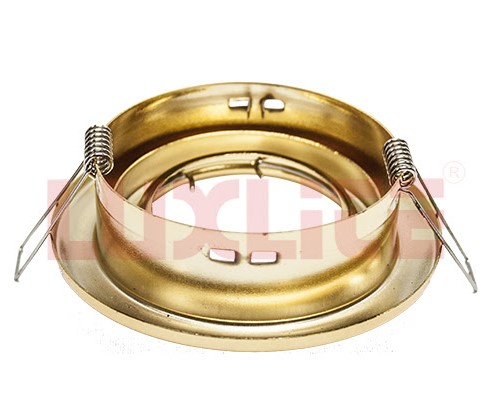 [LUM1296] LAMPARA OJO DE BUEY MOVIBLE P/C FALSO DORADO 45°