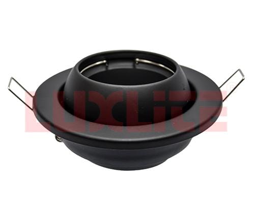 [LUM1297] LAMPARA OJO DE BUEY MOVIBLE P/C FALSO NEGRO 45°