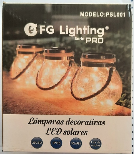 [PSL001] LAMPARA SOLAR PELOTA FG LIGHTING