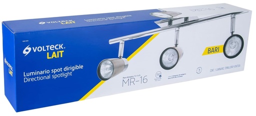 [48434] LUMINARIA DIRIGIBLE LINEA BARI, 3 LUCES VOLTECK