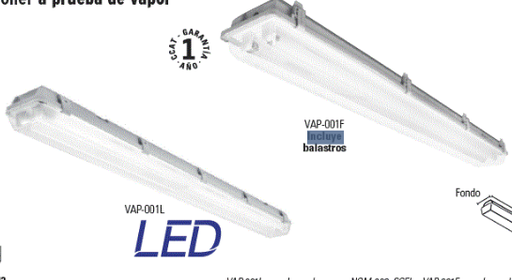 [46862] LUMINARIO SOBRE PONER 2X18W T8 DE LED VOLTECK
