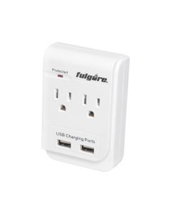 [FU1023] MULTICONTACTO 1 TOMAS ATERRIZADAS 1USB FULGORE