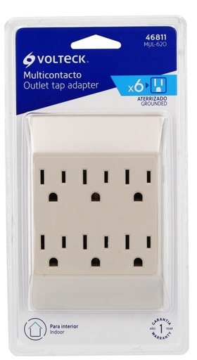 [46811] MULTICONTACTO CUADRADO 2 POLO VOLTECK