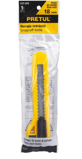 [22405] NAVAJA (CUTTER) PLASTICO 18 MM PRETUL