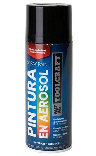 [TC3603] PINTURA SPRAY NEGRO ALTA TEMPERATURA TOOLCRAFT