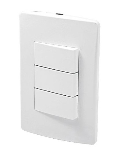 [FU1463] PLACA 2 APAGADOR SENCILLO Y 1 APADOR 3 VIAS FULGORE