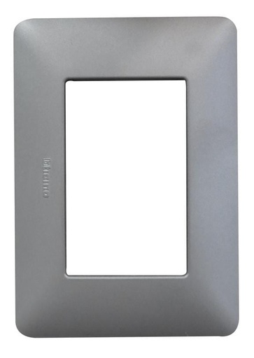 [AM4803MTA] PLACA 3 MODULOS TITANIO MATIX BTICINO