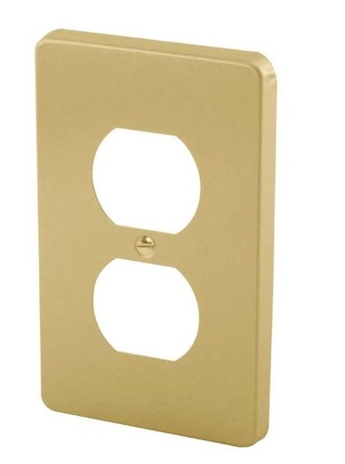 [FU0141] PLACA DE ALUMINIO PARA TOMA DUPLEX FULGORE