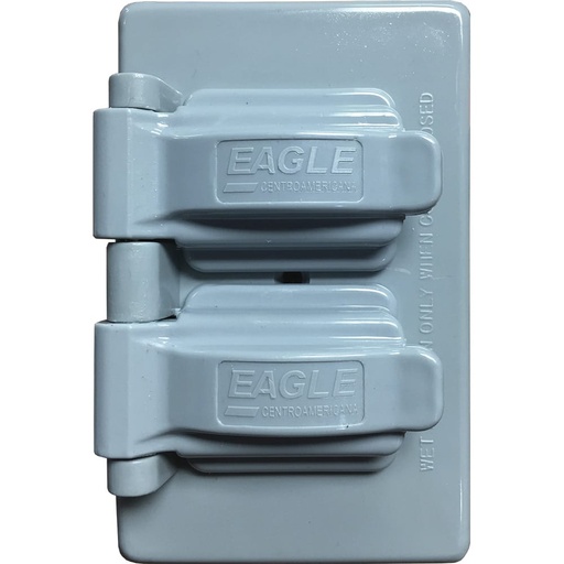[1962] PLACA PARA INTEMPERIE DOBLE EAGLE