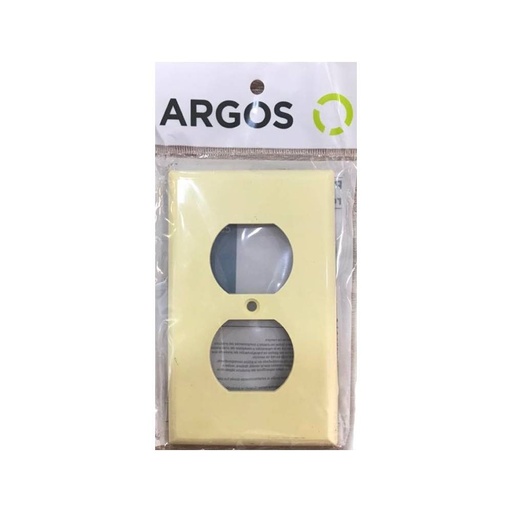 [8800050] PLACA PARA TOMA DOBLE PLASTICA MARFIL ARGOS