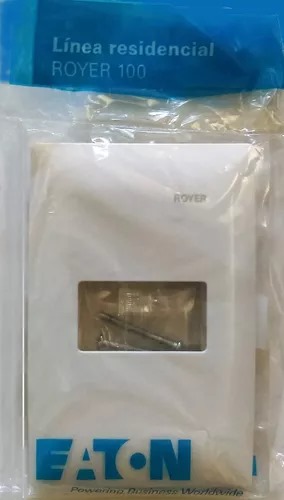 [100-6201W] PLACA R100 SENCILLA BLANCO EATON