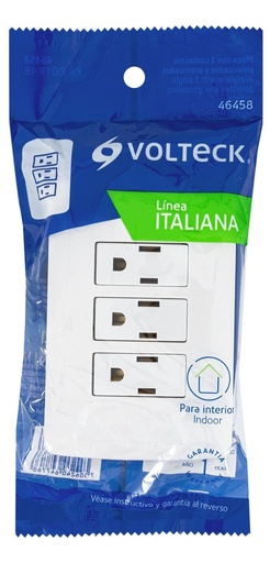 [46458] PLACAS DE 3 TOMAS P/ CAJA VOLTECK