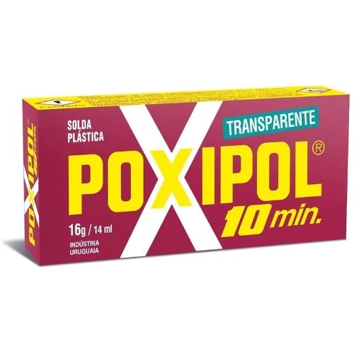 [A0363] POXIPOL CAJA ROJA 14 ML COLOR TRANSPARENTE