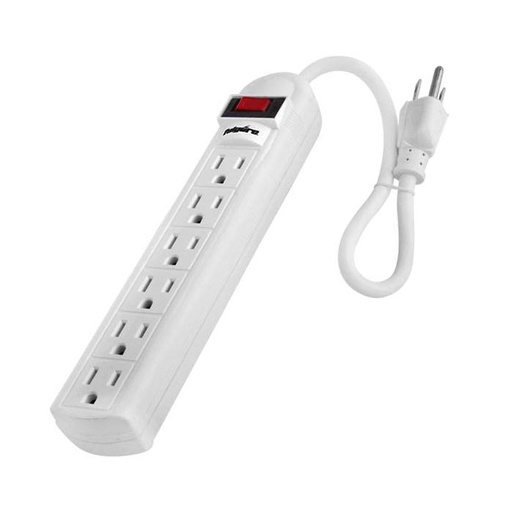 [FU0173] REGLETA MULTICONTACTO 6 TOMAS ATERRIZADOS FULGORE