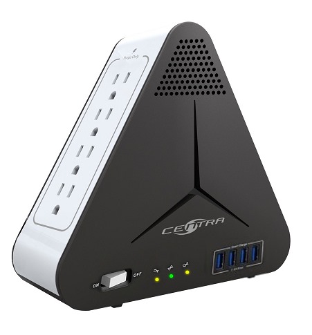 [RPLUS1500] REGULADOR DE VOLTAGE BLANCO 120V 750W CENTRA USB