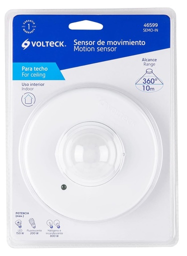 [46599] SENSOR DE MOVIMIENTO PARA TECHO DE 10M VOLTECK