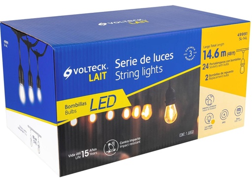 [49991] SERIE DE 14.6M PARA 24 LUCES VOLTECK