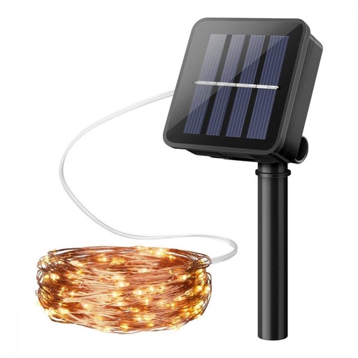 [GSX-035] SERIE DE LUZ AMARILLA DE 20M LUZ SOLAR ORO